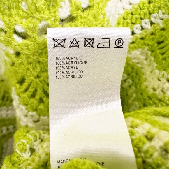 NWT Anthropologie Celandine Crochet Kaftan Cover Up Mini Dress Green XS/S - Picture 5 of 6